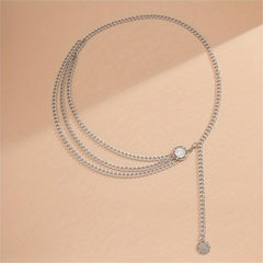 Metal Sunflower Waist Chain Tassel Chain Women Belly Chain Accessories
