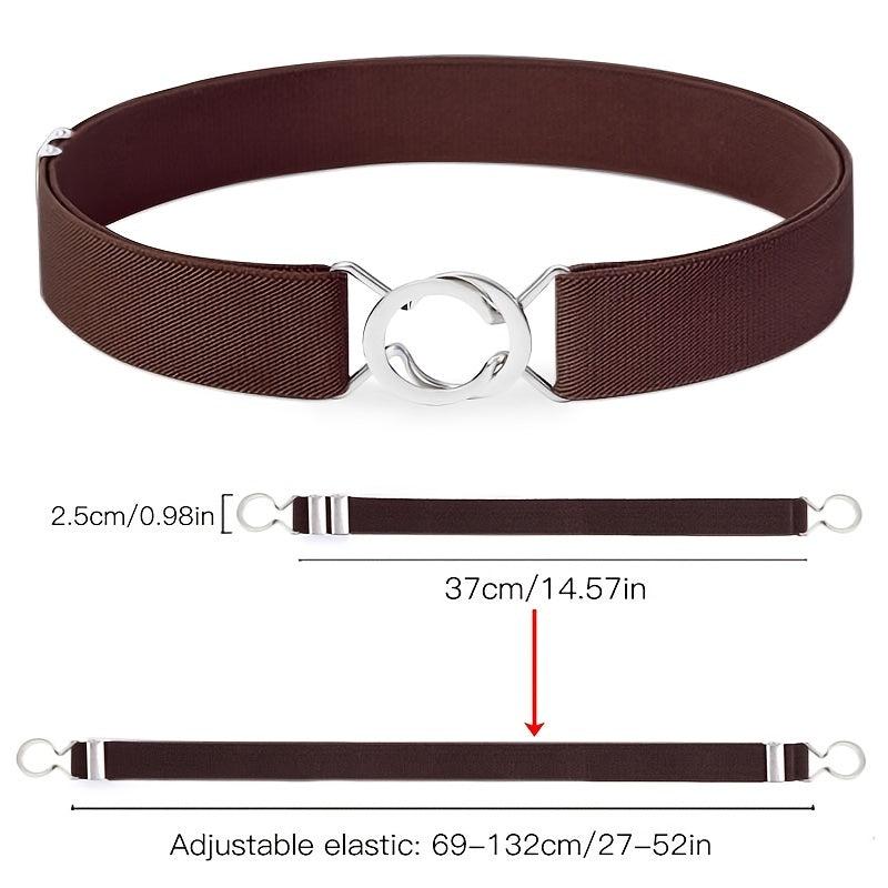 Women Stretchy Skinny Waist Belt Elastic Belt Adjustable Elastic Belt