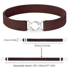 Women Stretchy Skinny Waist Belt Elastic Belt Adjustable Elastic Belt