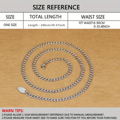 Metal Waist Chain Belt for Women Dress Clothes Accessories