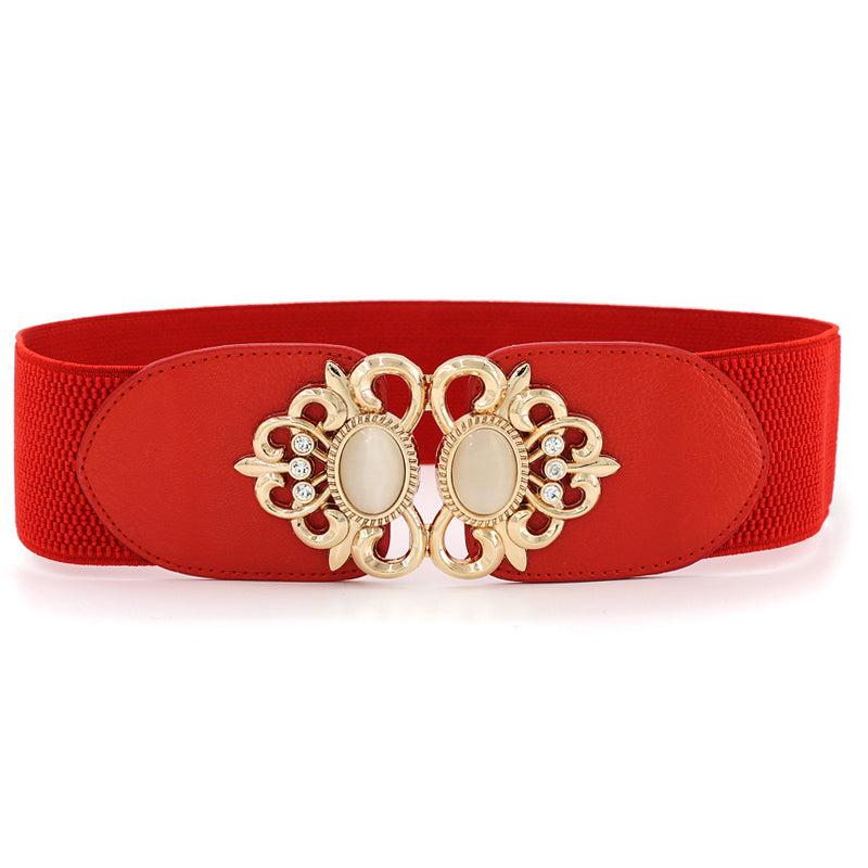 Women's Jeweled Elastic High Waist Belt for Casual Party