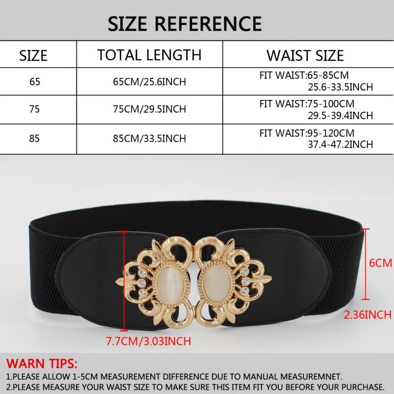 Women's Jeweled Elastic High Waist Belt for Casual Party