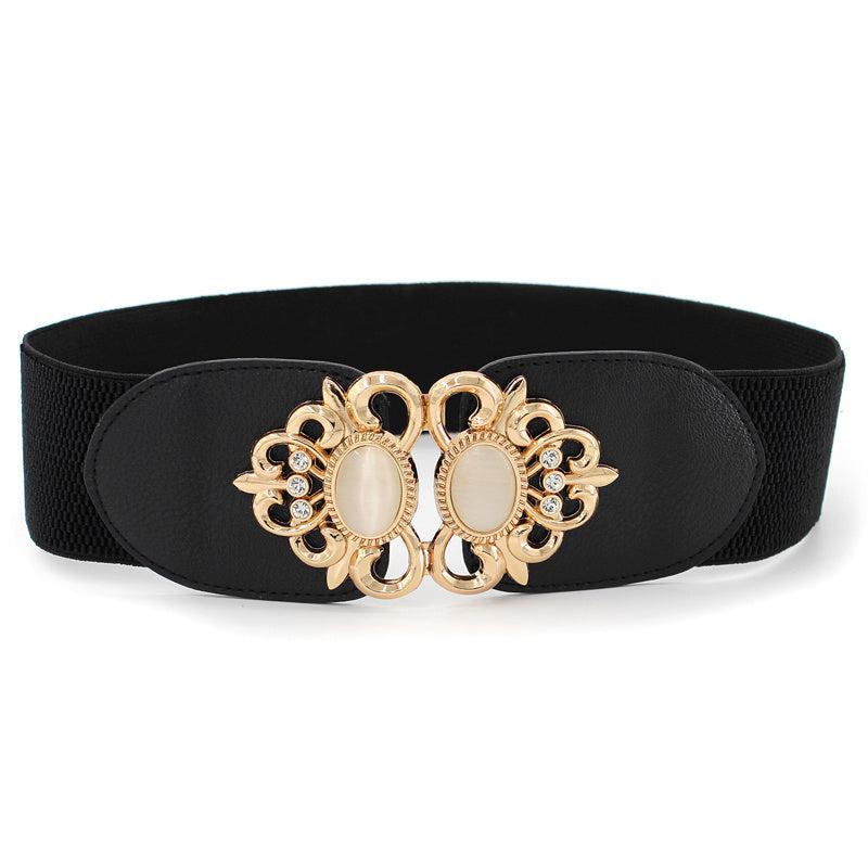 Women's Jeweled Elastic High Waist Belt for Casual Party