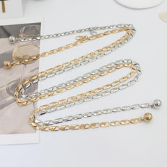 Metal Waist Chain Women's Belly Chain Thin Body Chain