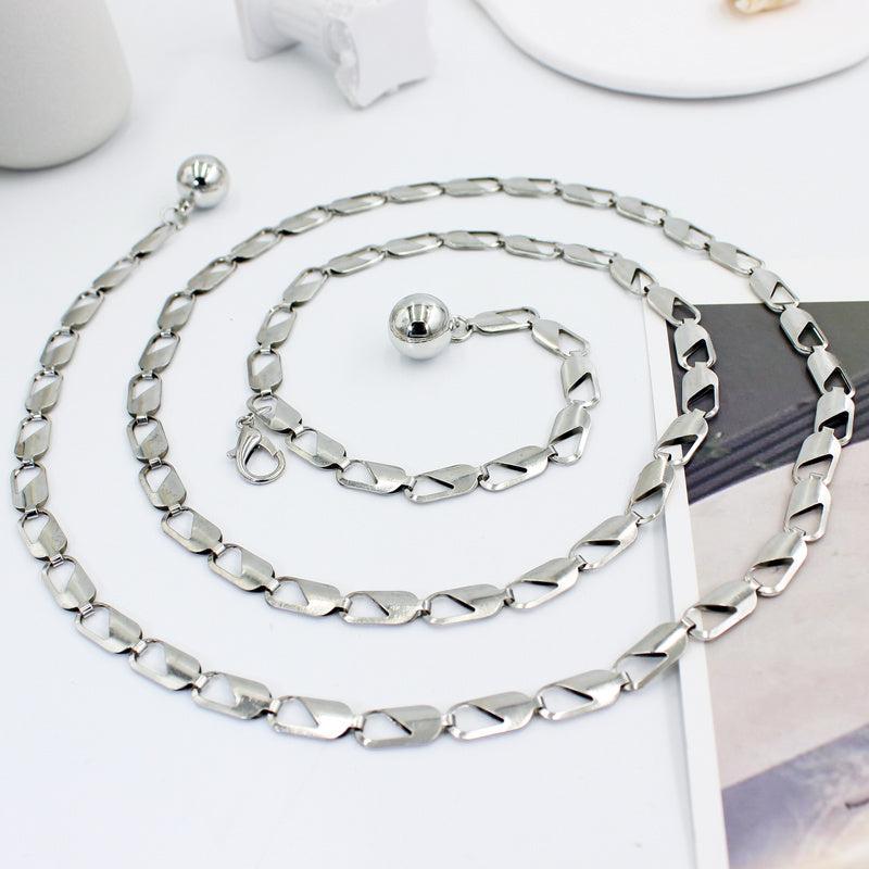 Metal Waist Chain Women's Belly Chain Thin Body Chain