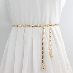 Metal Waist Chain Women's Belly Chain Thin Body Chain