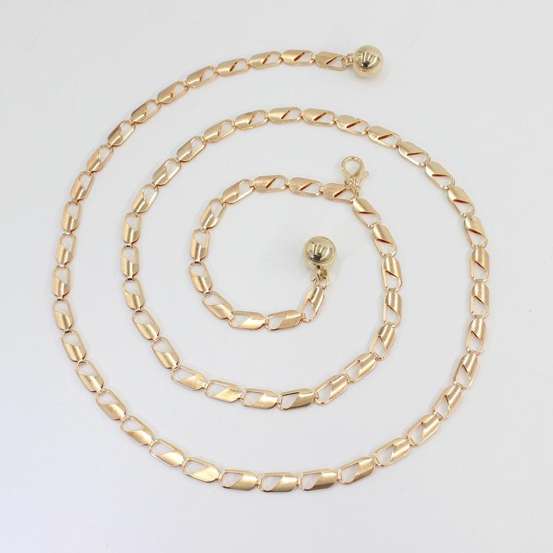 Metal Waist Chain Women's Belly Chain Thin Body Chain