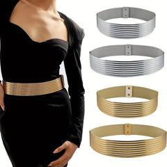 Steampunk Elastic Wide Belt Vintage Waistband for Women