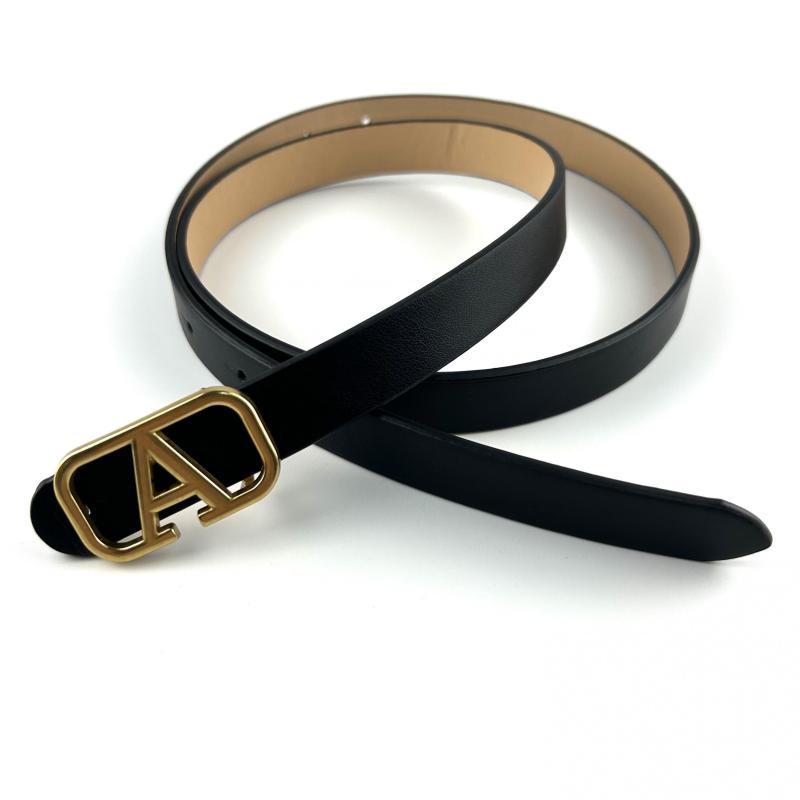 Hollow Out Buckle Belt Solid PU Belt for Women