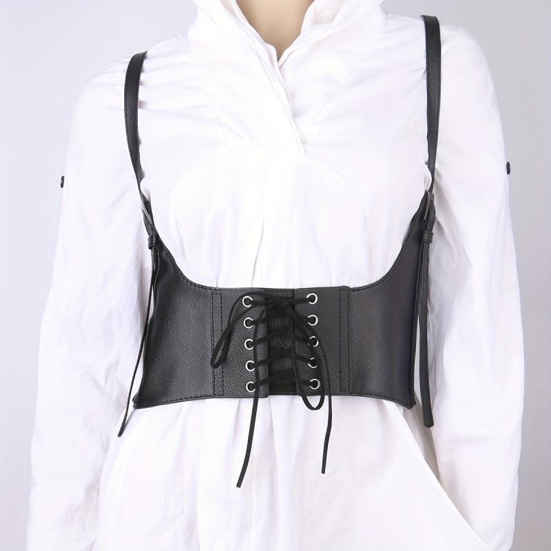  PU Harness Belt Steampunk Cinch Belt Corset