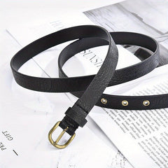 Leopard Print PU Belt Unisex Casual Pin Buckle Belt