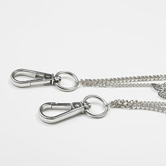 Butterfly Decor Double Layer Pant Chain Pocket Chain Belt Decorative