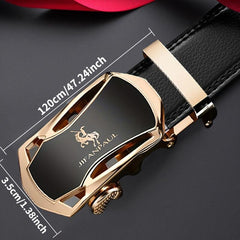 Men's Business Buckle PU Leather Belt Father's Birthday Boyfriends