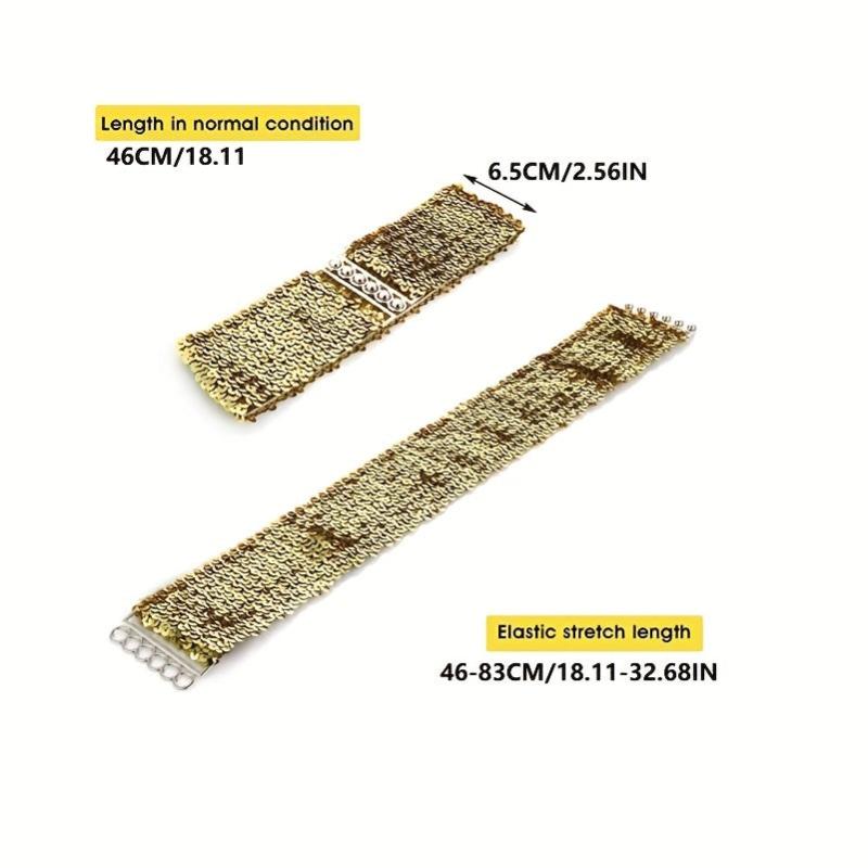 Y2K Punk Girdle Disco Wide Waistband Elastic Cinch Belt