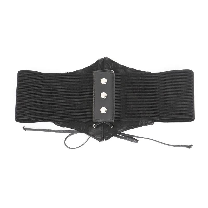 Elastic Waist Corset Belt for Women Lace Up Tied