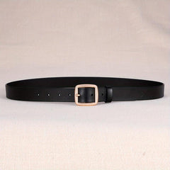 Leather Belt Square Pin Buckle Belt for Women