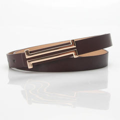 Women Leather Slim Skinny Thin Belts Ins Belts For Women Dress Jeans Strap