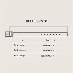 Casual Oval Buckle Leather Belt for Women