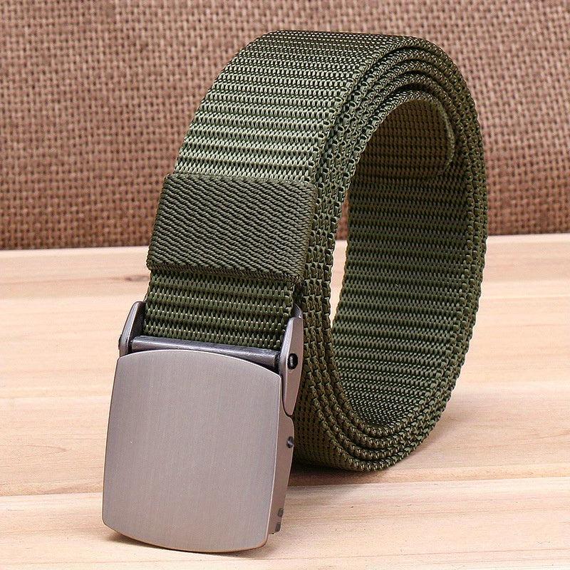 Adjustable Military Tactical Belt Metal Buckle Canvas Waistband