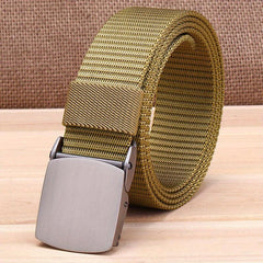 Adjustable Military Tactical Belt Metal Buckle Canvas Waistband