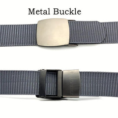 Adjustable Military Tactical Belt Metal Buckle Canvas Waistband