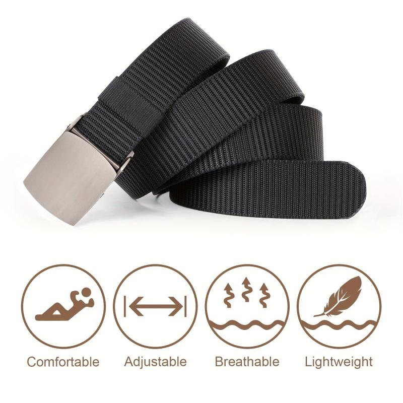 Adjustable Military Tactical Belt Metal Buckle Canvas Waistband
