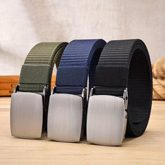 Adjustable Military Tactical Belt Metal Buckle Canvas Waistband