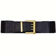 Vintage PU Leather Wide Belt For Women