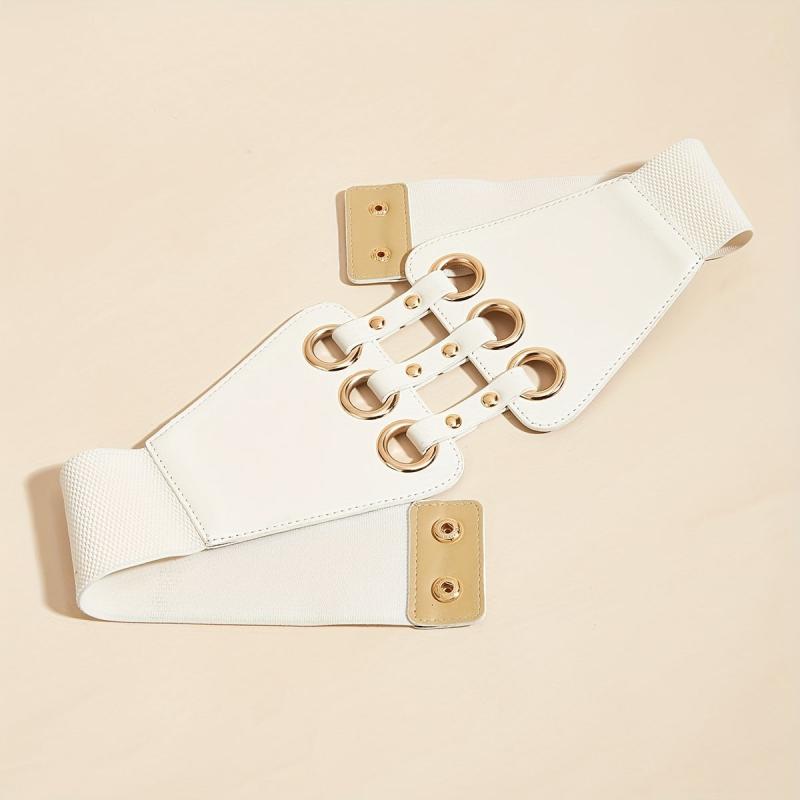 Rivets Wide Waist Belt Punk Corset Belts Women Coat Dress Belts