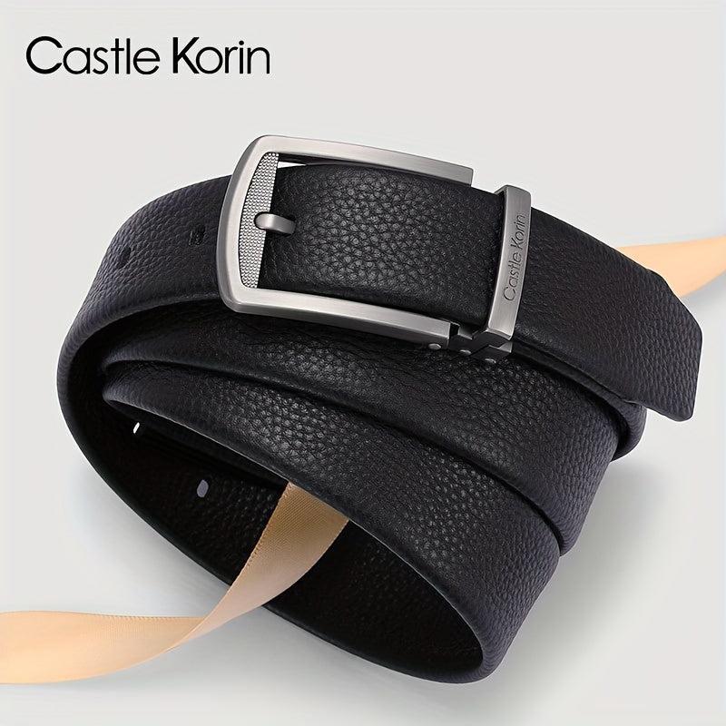 Men's Leather Belt Insert Buckle First Layer Cowhide Leather Length 47 24in