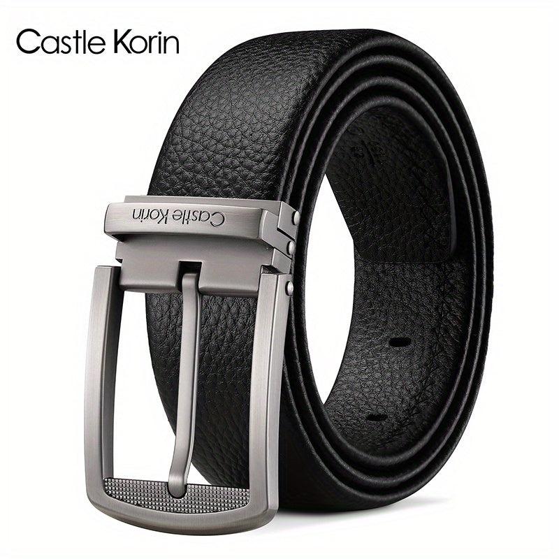 Men's Leather Belt Insert Buckle First Layer Cowhide Leather Length 47 24in