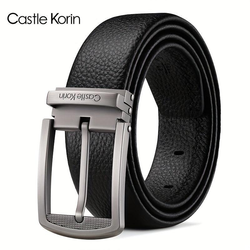 Men's Leather Belt Insert Buckle First Layer Cowhide Leather Length 47 24in