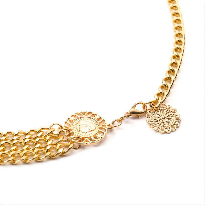 Boho Sun Flower Body Chain Golden Beach Belt for Women