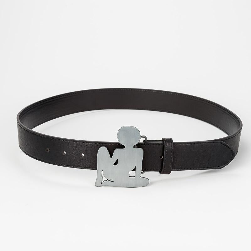  Punk Belt Stylish Character Buckle PU Belt