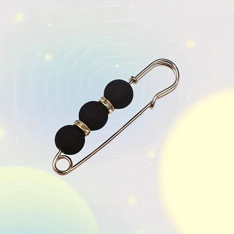 Detachable Waist Clip Faux Pearl Dress Brooch