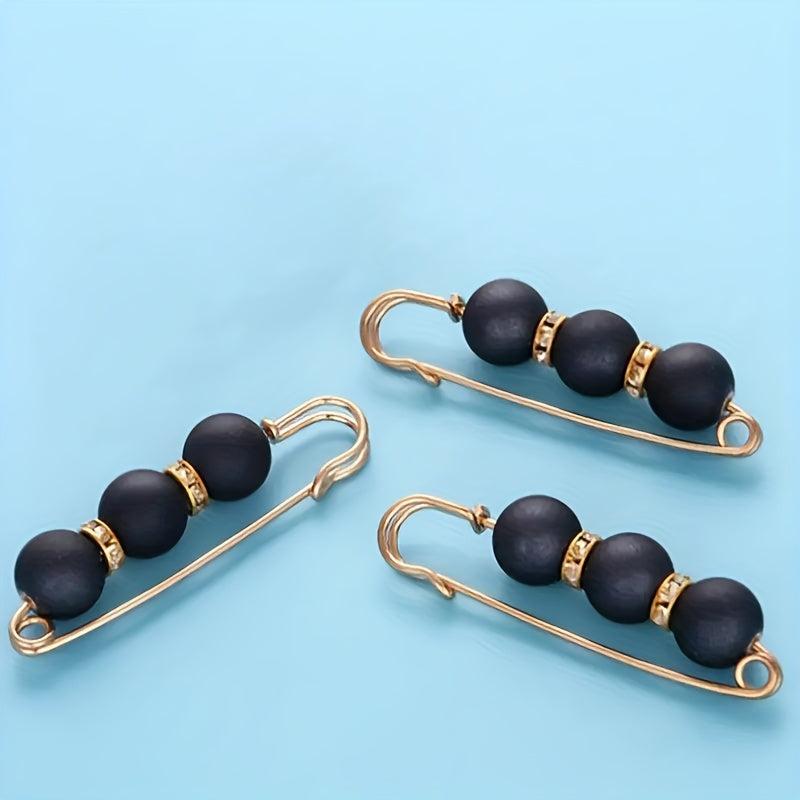 Detachable Waist Clip Faux Pearl Dress Brooch