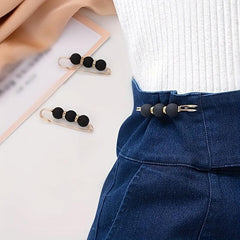Detachable Waist Clip Faux Pearl Dress Brooch