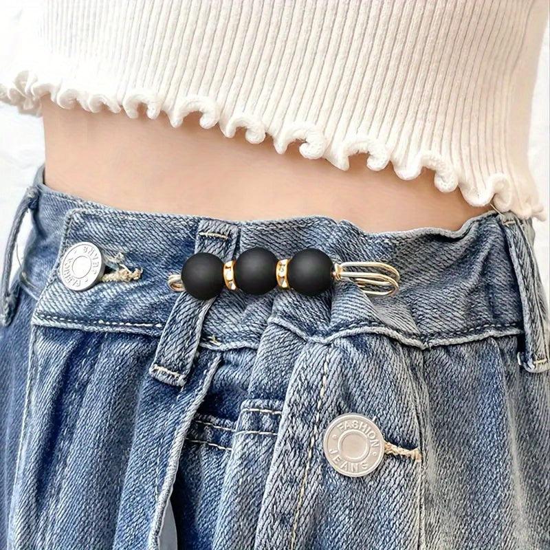 Detachable Waist Clip Faux Pearl Dress Brooch