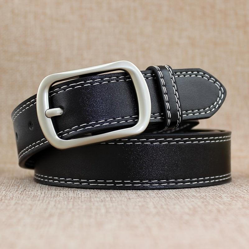 PU Leather Belt Solid Waistband Unisex Jeans Pants Belt