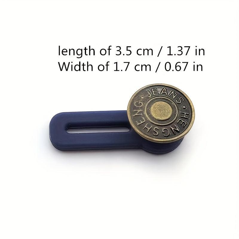 6pcs Waistband Extender Button Retractable Extended Jeans Button