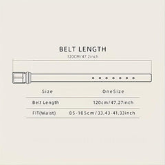 Men's Retro Western Cowboy Pattern Buckle Belt For Jeans Pants