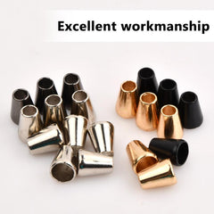 40 Pcs Alloy Cord End Lock Bell Shape Drawstring Rope Stopper Lanyard Clips
