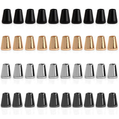 40 Pcs Alloy Cord End Lock Bell Shape Drawstring Rope Stopper Lanyard Clips