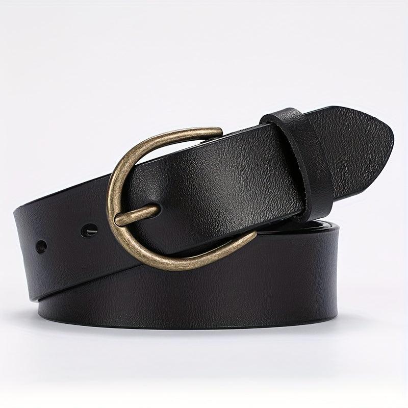  Leather Belt with Pin Buckle Vintage Unisex Jeans Pant Belt