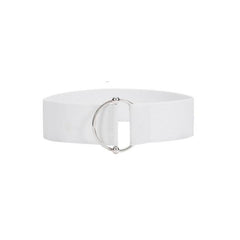 Ruaite Women Stretchy Wide Waist Belt O Ring Buckle Elastic Waist Belt