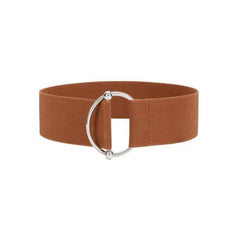 Ruaite Women Stretchy Wide Waist Belt O Ring Buckle Elastic Waist Belt