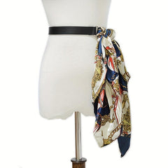 Boho Ribbon Lace Up Belt Women Waistband Decorative Dress Girdle