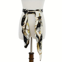 Boho Ribbon Lace Up Belt Women Waistband Decorative Dress Girdle