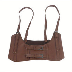 Y2K PU Leather Harness Belt Sexy Tunic Adjustable Body Waistband Women Corset