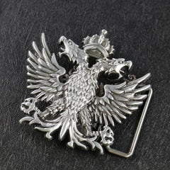 Double Headed Eagle Emblem Badge Men's Belt Buckle For Jeans